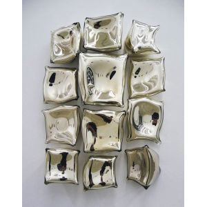 Geometric Block Abstract Stainless Steel Sculpture Wall Decoration 3D