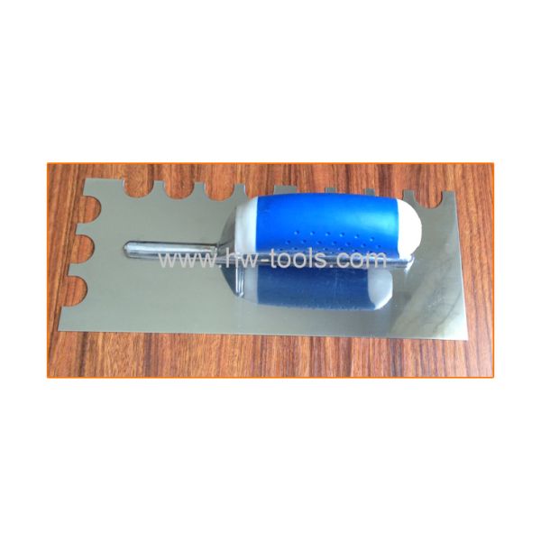 plastering trowel with stainless steel teech HW02238