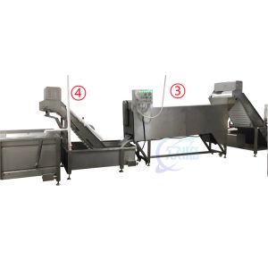 Stable 380V Seafood Processing Plant , Multipurpose Shrimp Deheading Line