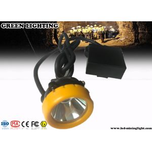18000 Lux Coal Miners Headlamp , 7800mA Safety Waterproof Cap Lamp For Mining