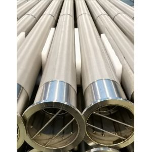 China 5mg/Nm3 Stainless Steel Mesh Filter Cartridge , D200mm Metal Filter Tube on sale