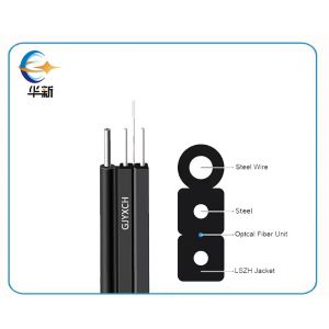 1 Core 2 Core 4 Core G657A Gjyxch Fiber Optic Drop Cable FTTH Indoor Cable