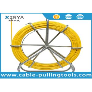Cheap 4.5MM 200M YELLOW COLOR FIBERGLASS DUCT RODDER FOR CABLE LAYING PROJECT for sale