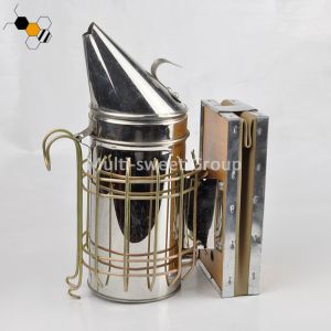 10cm Barrel Diameter Leatheroid SS Bee Hive Smoker