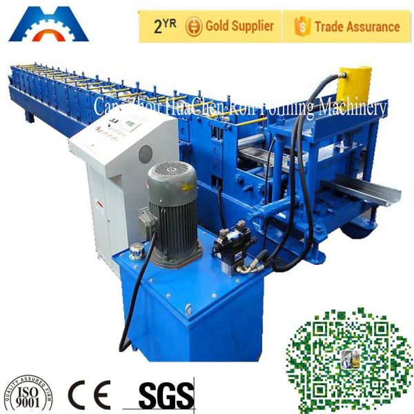 Galvanized Steel Iron Door Frame Roll Forming Making Machine PLC Control 18