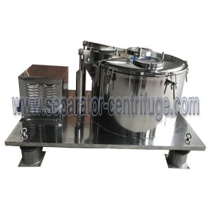 Cheap Top Discharge Vertical Basket Centrifuge For Alcohol Extraction for sale