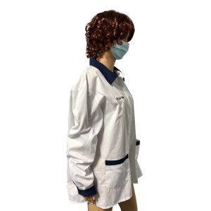All Sizes Available ESD Antistatic TC Coat White Customized Color