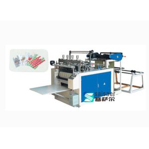 T - Shirt Bottom Seal Bag Making Machine Double Track Design Computer Control