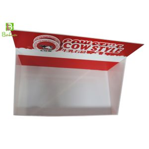 Custom Tabletop Acrylic POS Display Boxes One Pocket For Toilet Soap