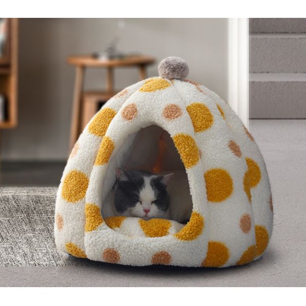 Machine Washable Small Kitten Bed With Waterproof Bottom