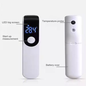 Hands Free Fever Alarm Forehead Thermometer With Backlight Measurement