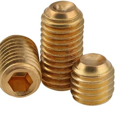 Quality Brass Hex Socket Head Grub Screw With Cup Point For Automobile Industry wholesale