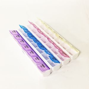 Wholesale 7 days 28 compartment pill case weekly pill box case