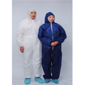 White 50 Pack Disposable Protective Apparel Without Boots
