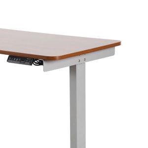 Brown 33.73lbs Electric Adjustable Computer Table / Study Computer Desk