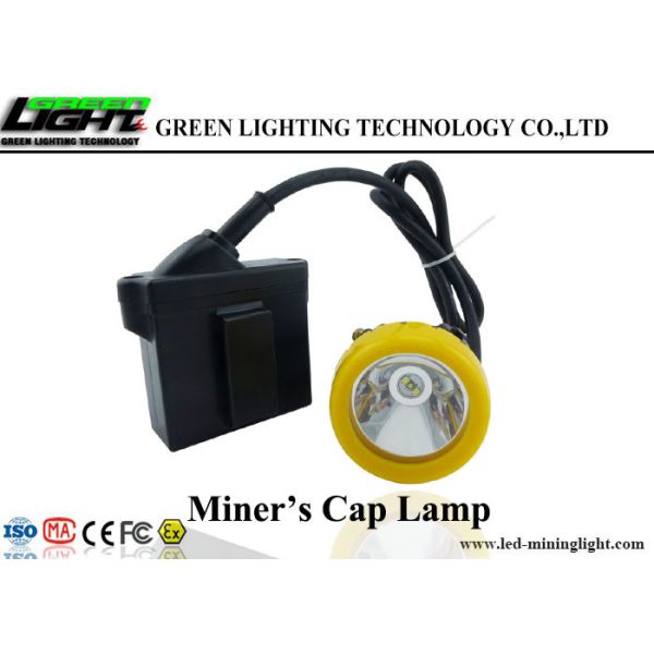 Waterproof IP68 Underground Mining Cap Lamps Silicon Button Cap Low Power