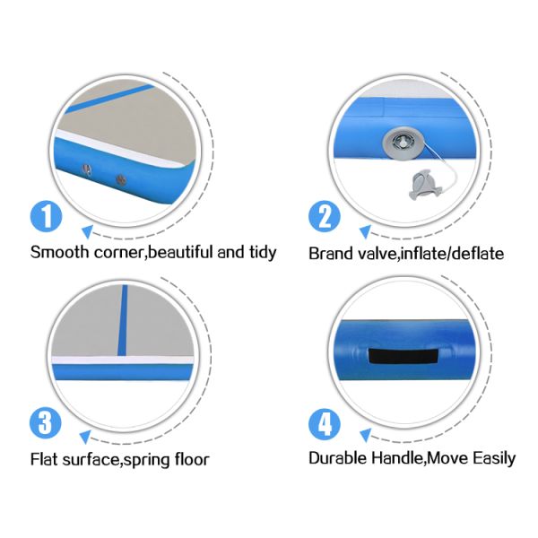 5m , 6m ,10m ,12m Water Floating Inflatable Air Track For Gym Outdoor Or Indoor