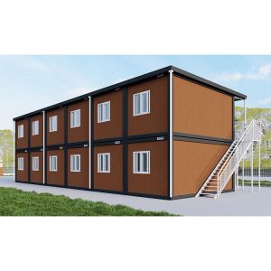 China 2024 Modern Steel Flat Pack Container House Pre-Construction Labor Dormitory Customizable Ready-Made Living Space on sale