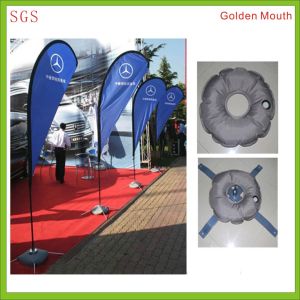 4.6m double sides printing feather flags with across base