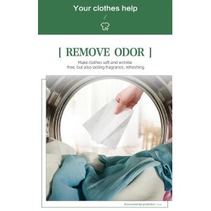 Portable Fabric Softener Dryer Sheets Custom Detergent Dryer Sheets