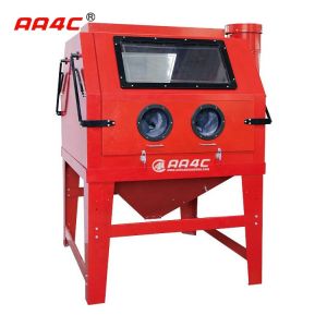 AA4C 1200L Industrial sandblasting cabinet rust removing sandblaster heavy duty sandblast cabinet   AA-SBC1200