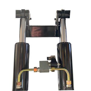 2 Ton Large Platform 2.5mx0.82m Transverse Hydraulic Double Scissor Lift Table