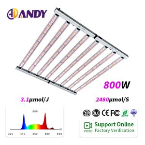 800W Full Spectrum LED Grow Light with Samsung LM301h Chips 3.1μmol/J