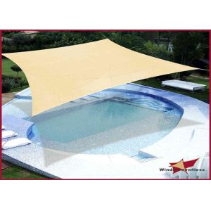 Webbing Reinforced Backyard Shade Structures , Waterproof Shade Cloth For