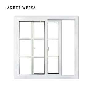 Fixed Ventilator UPVC Sliding Window And Door With Grill Mosquito Mesh