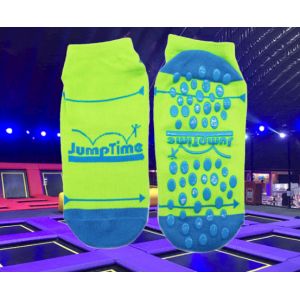 Polyester Anti Skid Kids Super Time Trampoline Socks Jumping Comfortable Non