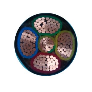 4+1 Core N2XY Unarmoured XLPE Copper Cable Polypropylene Filler CE IEC VDE