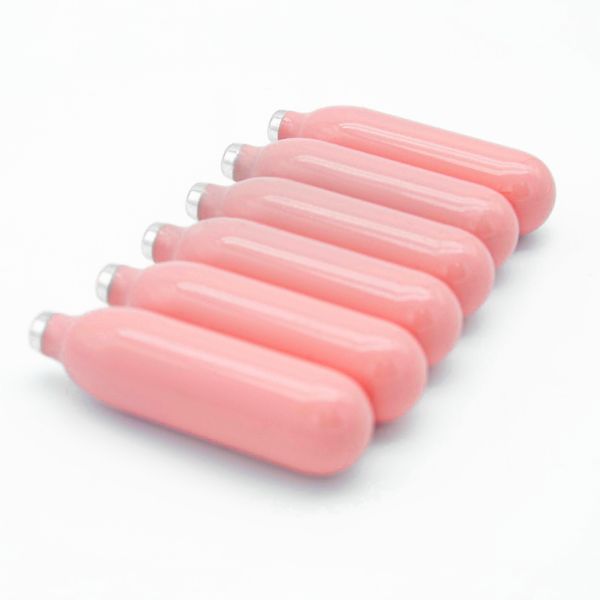Pink Color Whipped Cream Chargers Food Grade 8.5 Cream