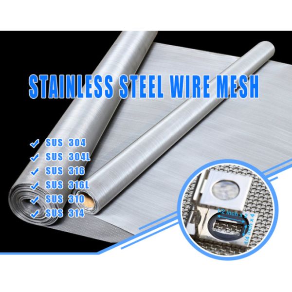 Twill Weave Stainless Steel 304 Filter Woven Wire Cloth For Sieve