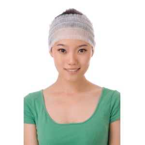 Free Size Disposable Soft Nonwoven Polypropylene Hairband With Elastic Around