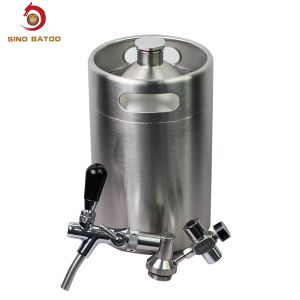 Home Brew 5L Single Wall Pressurized Growler Tap System