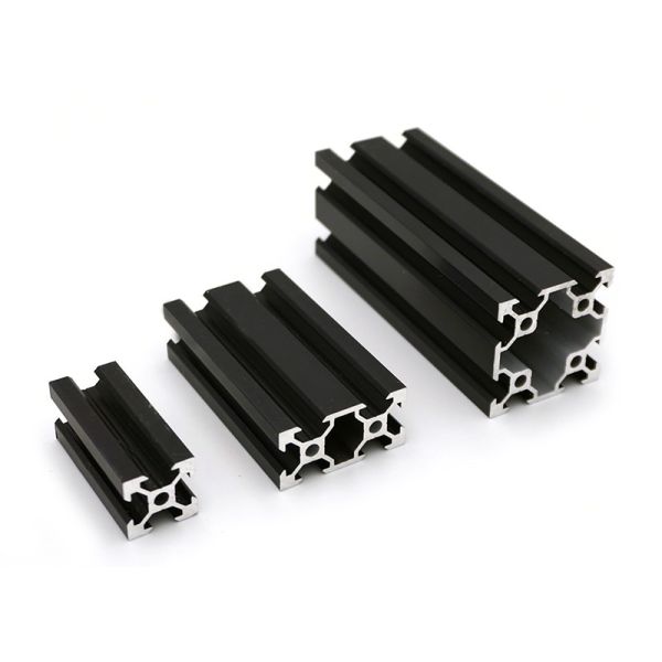 Quality 6061 High Precise Black Machined Aluminium Extrusted Profiles 2020 2040 2060 4040 V Slot wholesale