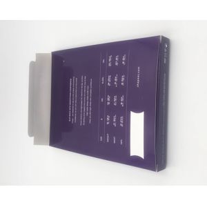 CMYK Underwear Packaging Box White Card Paper With Clear PVC Window