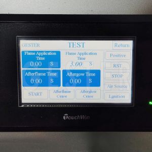 Astm D6413 Electronic Fabric Vertical Burn Flammability Test Chamber