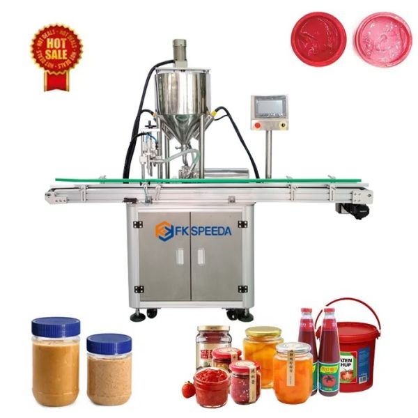 Customizable Filling Machine for Single Nozzle Lotion Cream Paste and Tomato