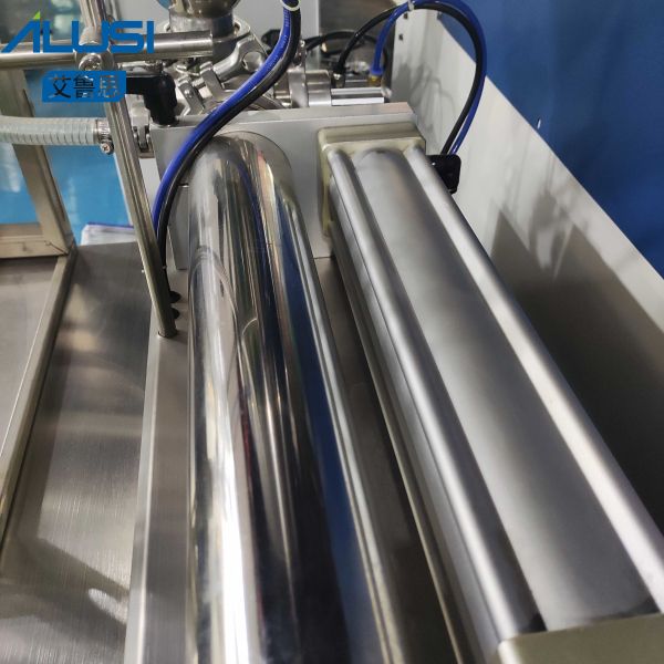 316L Semi Automatic Liquid Filling Machine Pneumatic Pasty Horizontal Piston Filler For Cream Cosmetic