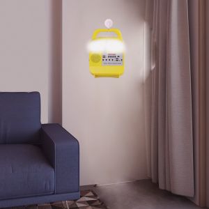 Multifunctional Touch Switch Solar Rechargeable Lamp With Solar Panel