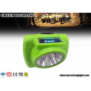 Green Safety Cordless LED Mining Headlamp With 232LUM Strong Brightness