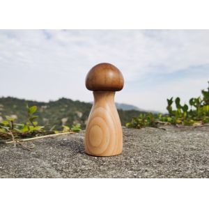 Mushroom Design Salt & Pepper Grinder KRG-033 Model Ceramic Core & Wood Jar
