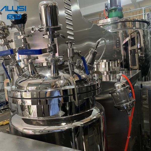 Hydraulic Lifting Vacuum Emulsifying Mixer Cosmetic Homogenizing Machine with CE