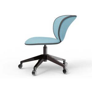 Reclining Home Office Swivel Desk Chair Leather With Castors