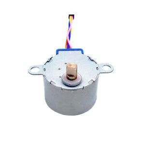 24mm Diameter Permanent Magnet Stepper Motor with Gearbox 385mA Current 5v 12v