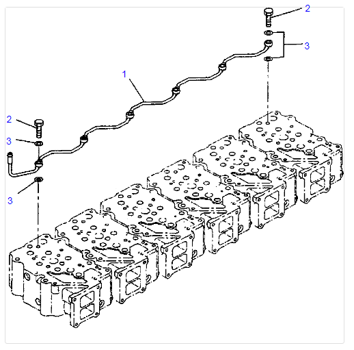 6150126460 6150-12-6460 SAA6D125E-2 Engine Air Vent Tube For KOMATSU Engine Parts