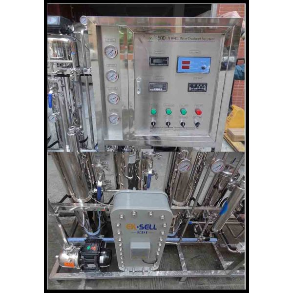 500Lph Ultrapure Water System / Electric Desalination EDI Equipment