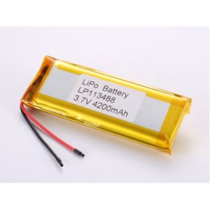 LP113488 3.7V 4200 MAH li ion battery manufacturers Customized Connector Type Lithium Polymer Rechargeable Battery Ideal for Industrial
