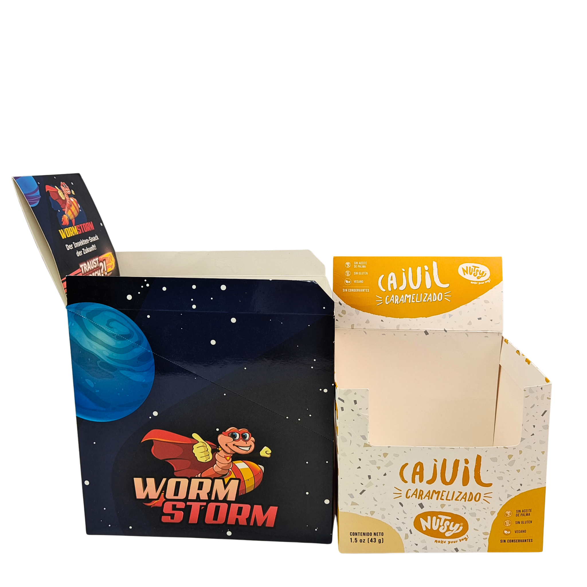 Custom Retail Display Foldable 3.5g Paper Box for Breakfast Instant Dried Fruit